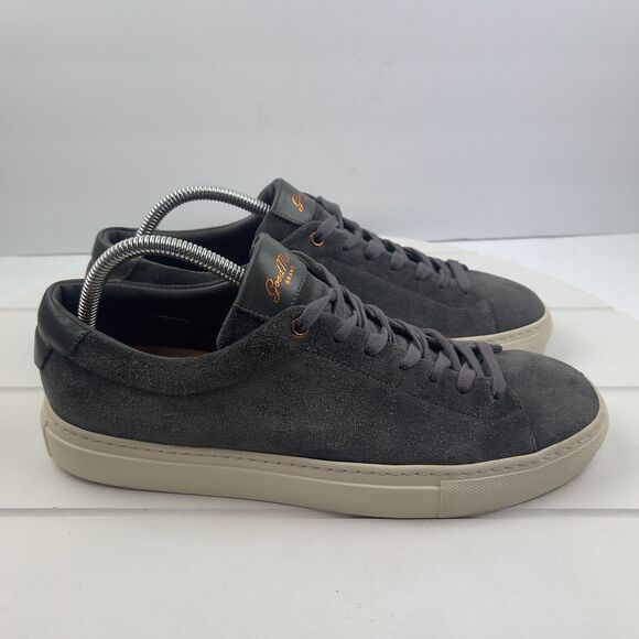 Goodman Other - Good Man Mens Size 9 Brand Edge Grey Suede Low Sneaker Italy Shoes
